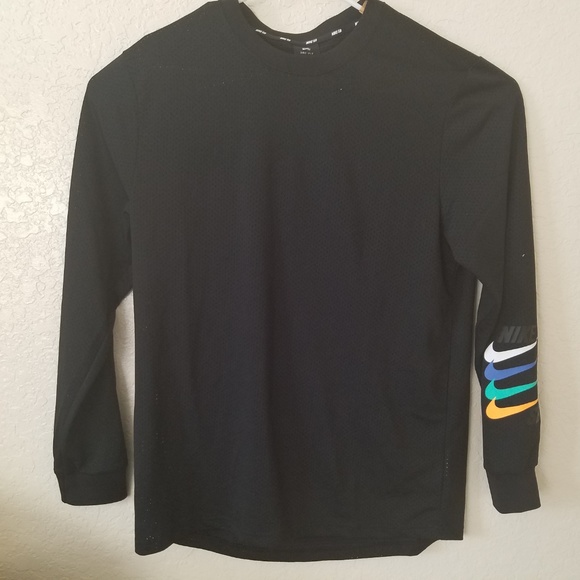 Nike SB Dry Fit Black Long Sleeve T-shirt - Picture 6 of 7